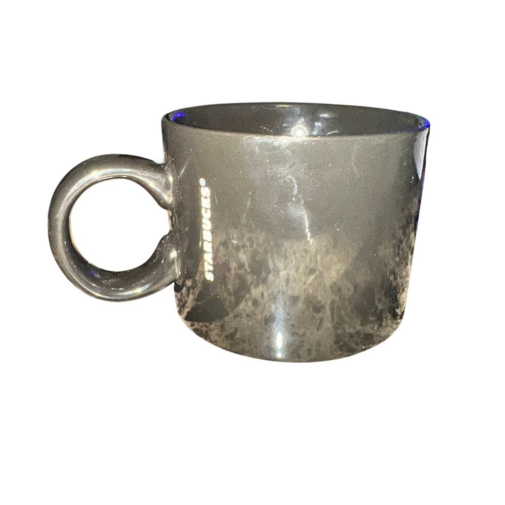 Starbucks Coffee Cup Mug Black 12 Oz 2017 Ceramic White Spell Out Logo